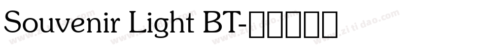 Souvenir Light BT字体转换